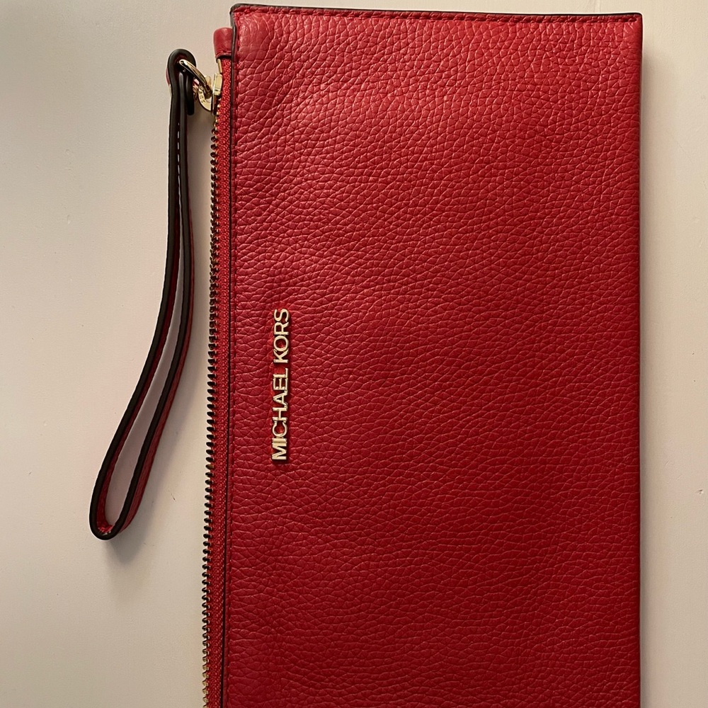Michael Kors Red Wristlet